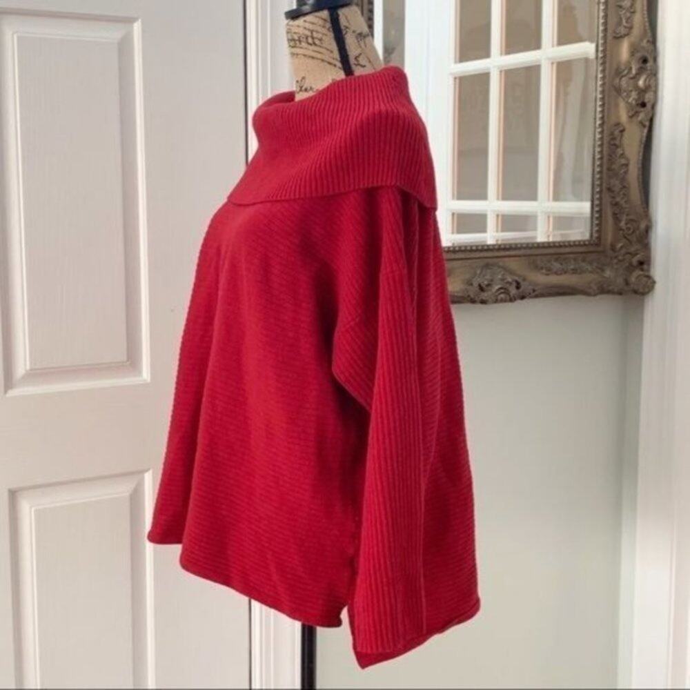 Style & Co Red Ribbed Knit Sweater Size M - Picture 6 of 9